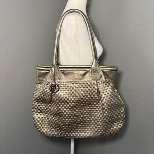 Elliott Lucca Metallic‎ Woven Shoulder Bag